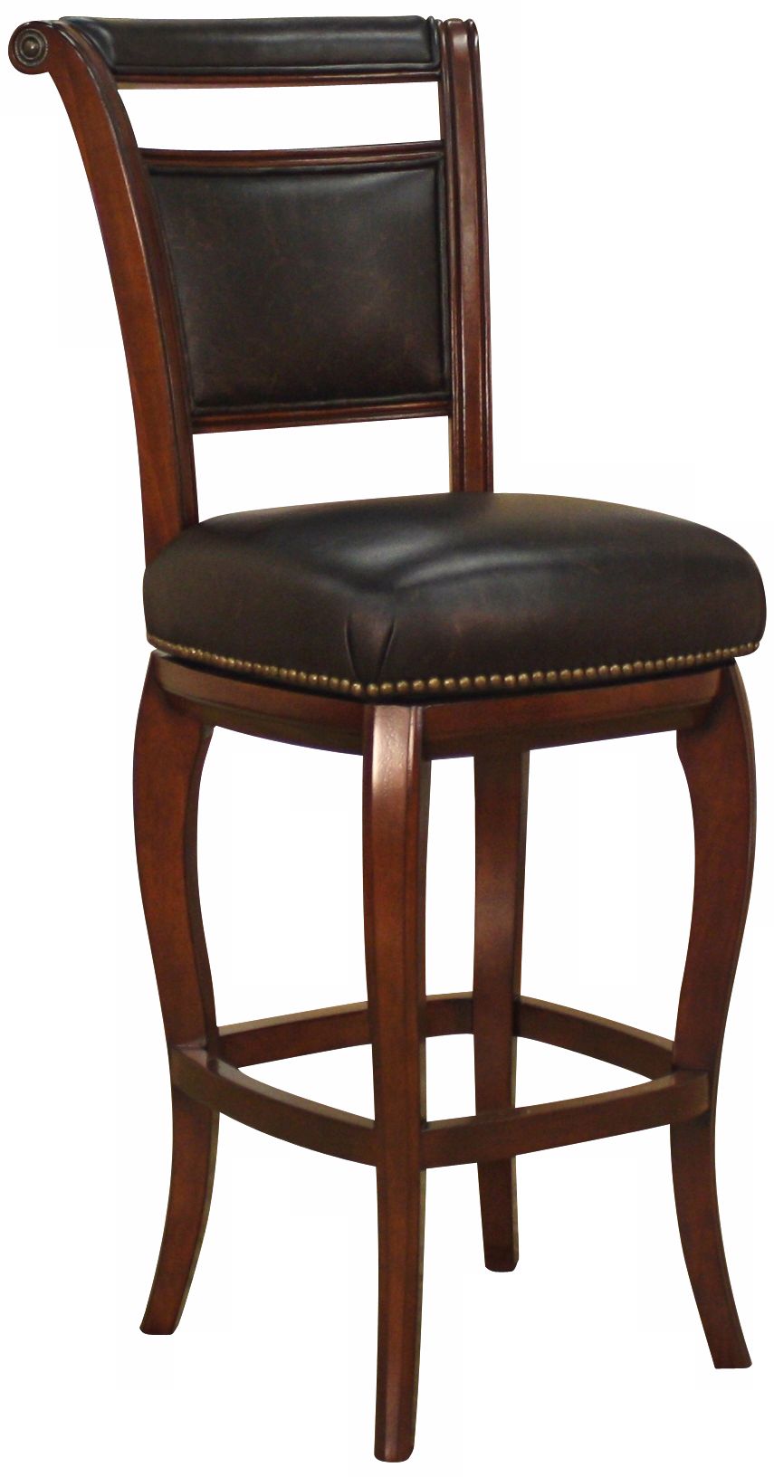 American Heritage Marcello Brandy 30" High Swivel Bar Stool