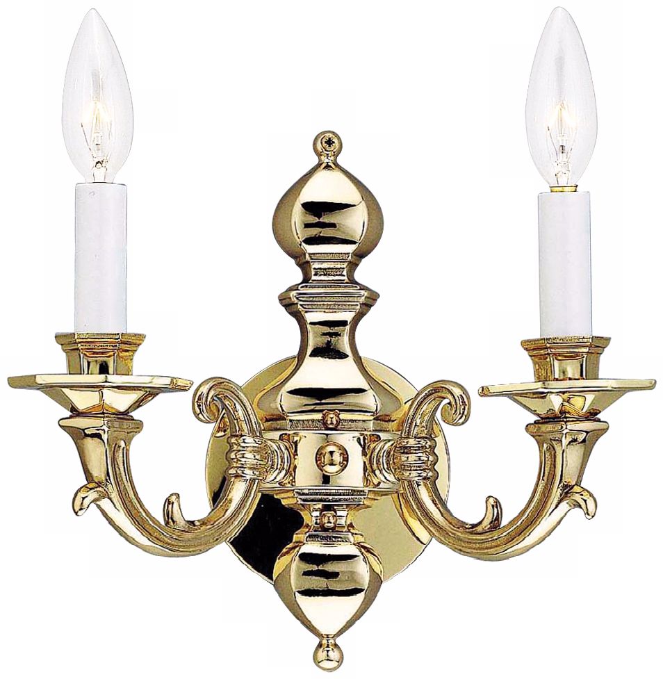 Holtkoetter Polished Brass Italian Cast 10 1/2" Wall Sconce