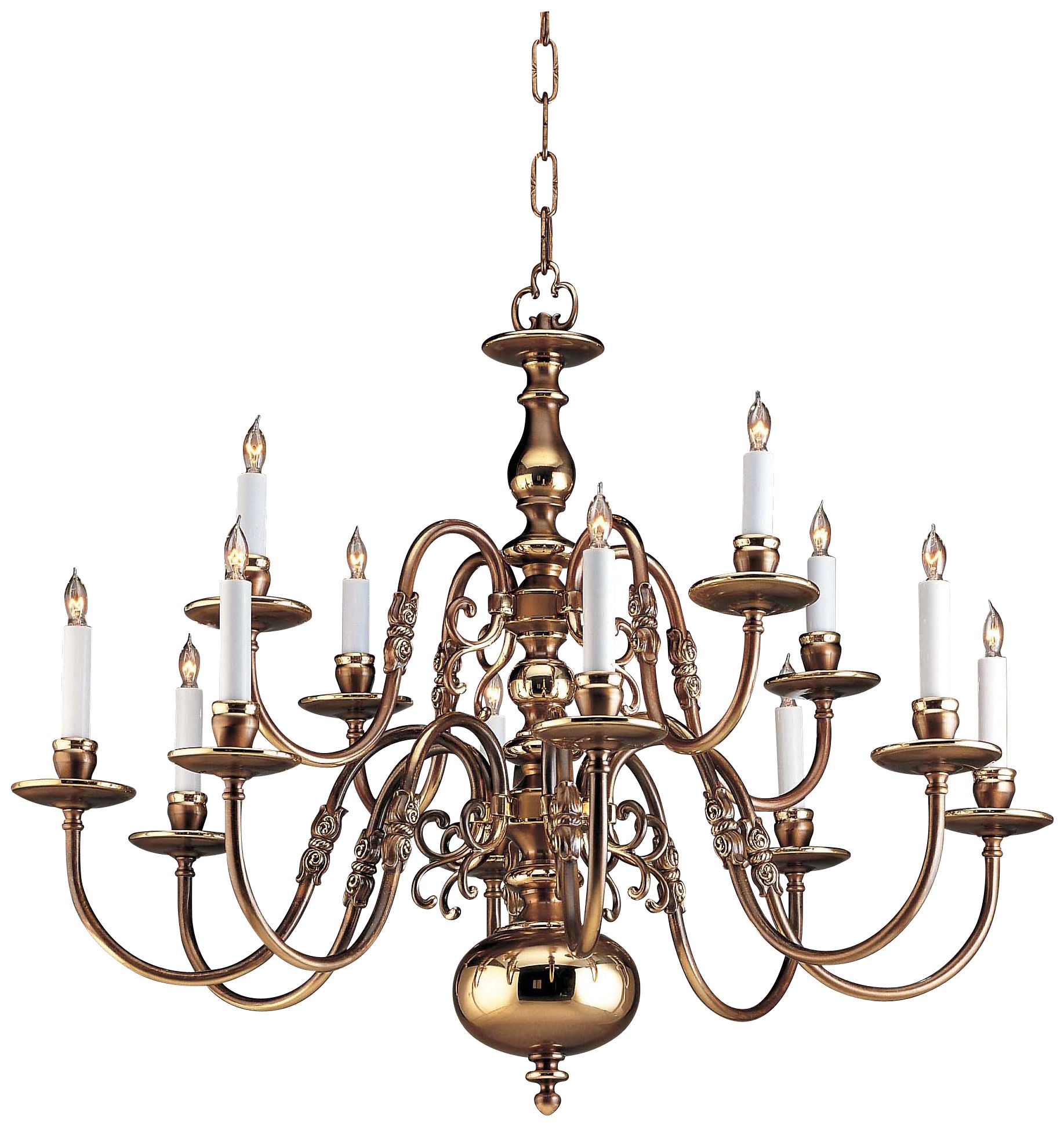 Holtkoetter Flemish Collection Fume 12-Light Chandelier