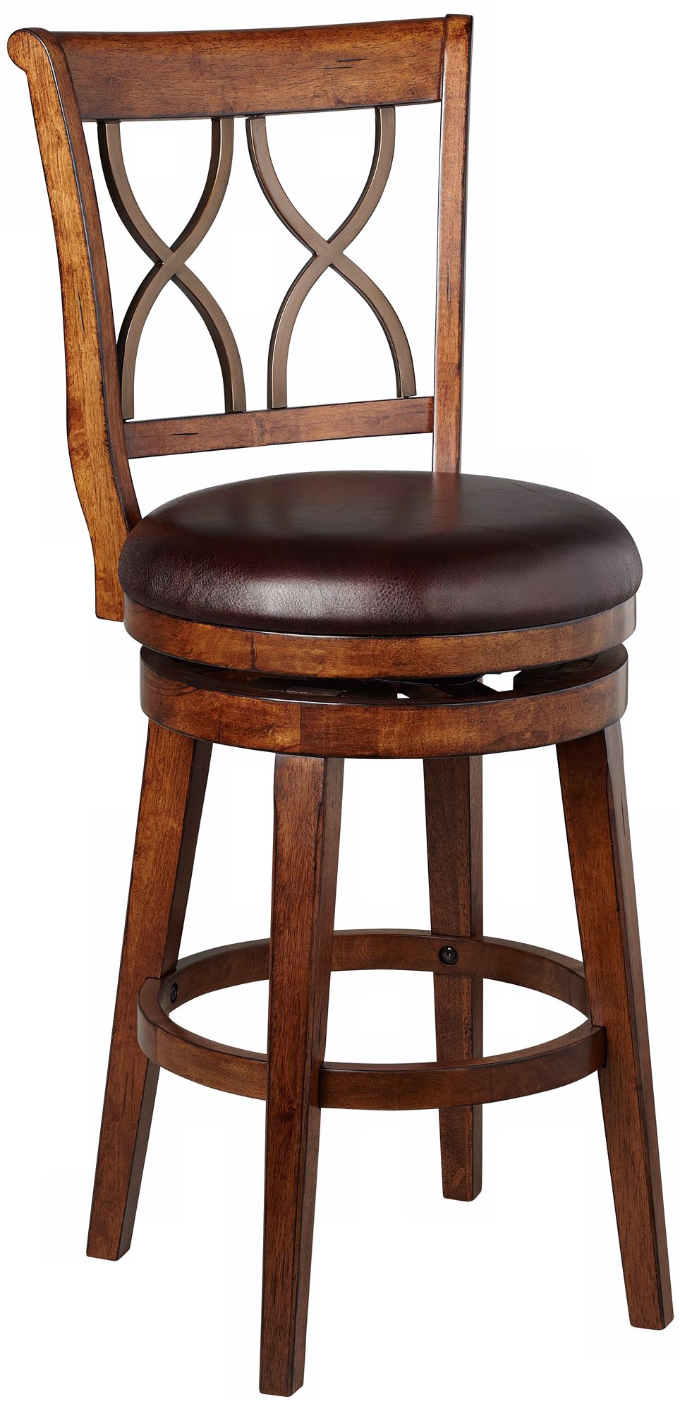 Hillsdale Reydon Walnut Swivel Bar Stool