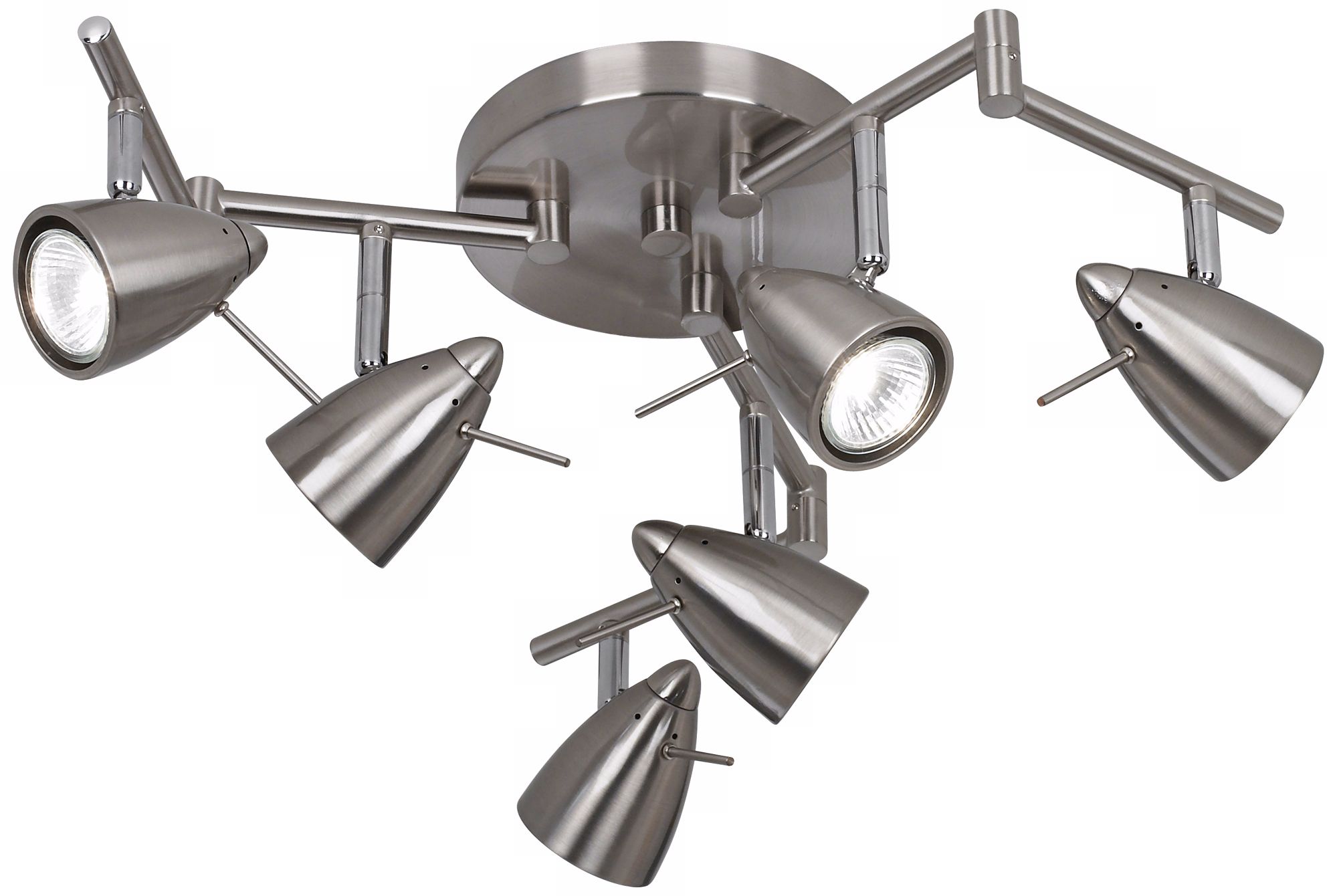 Pro Track® Adjustable Six-Light Swing Arm Track Fixture