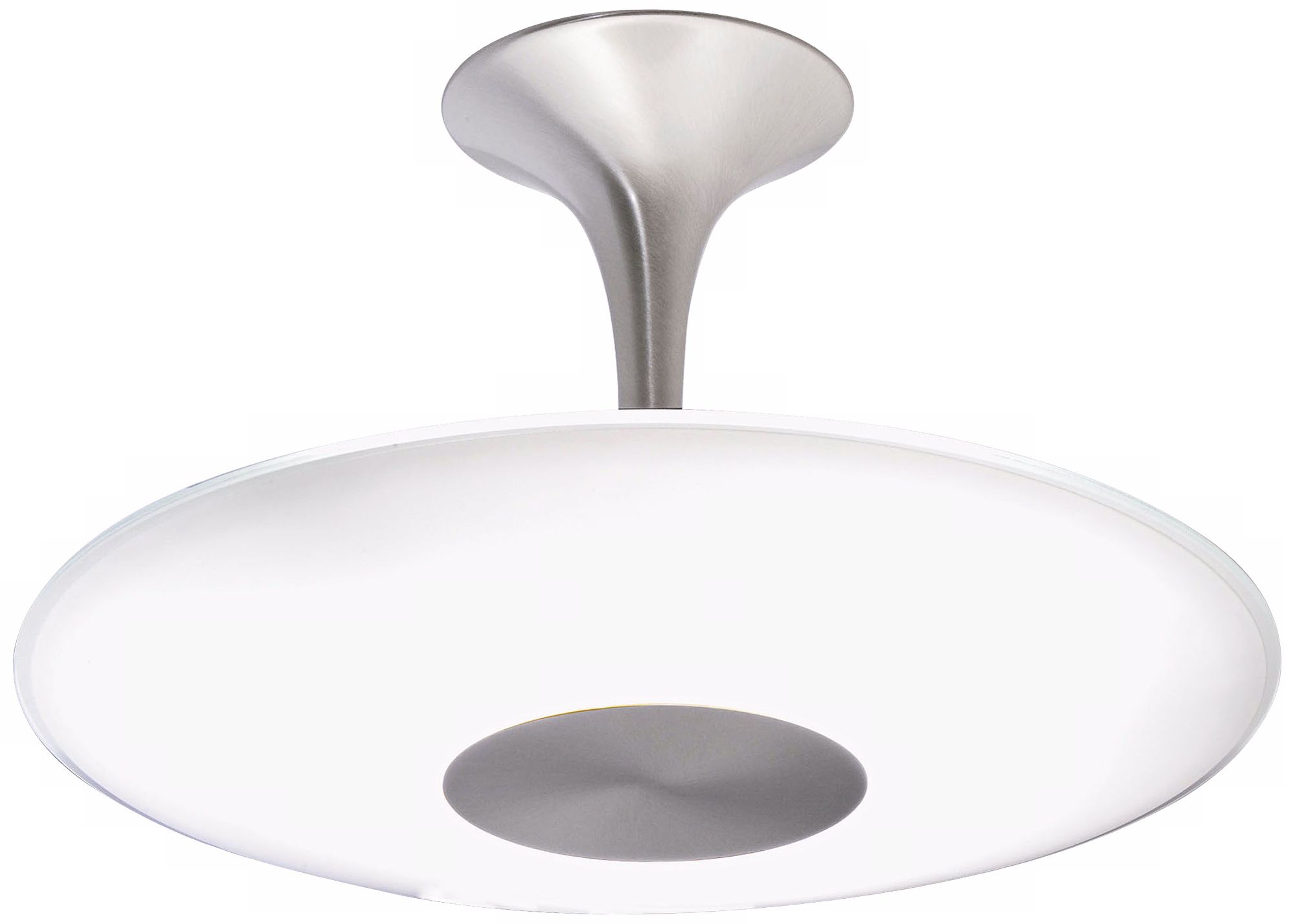 Holtkoetter Satin Nickel 16 1/2" Wide Ceiling Light Fixture
