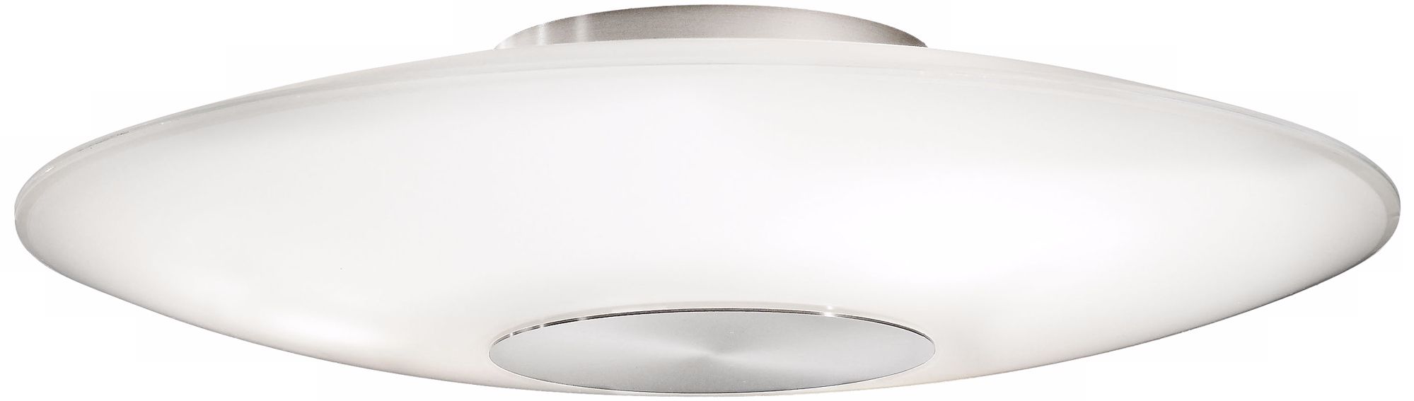 Holtkoetter Satin Nickel 16 1/2" Wide Flush Ceiling Light