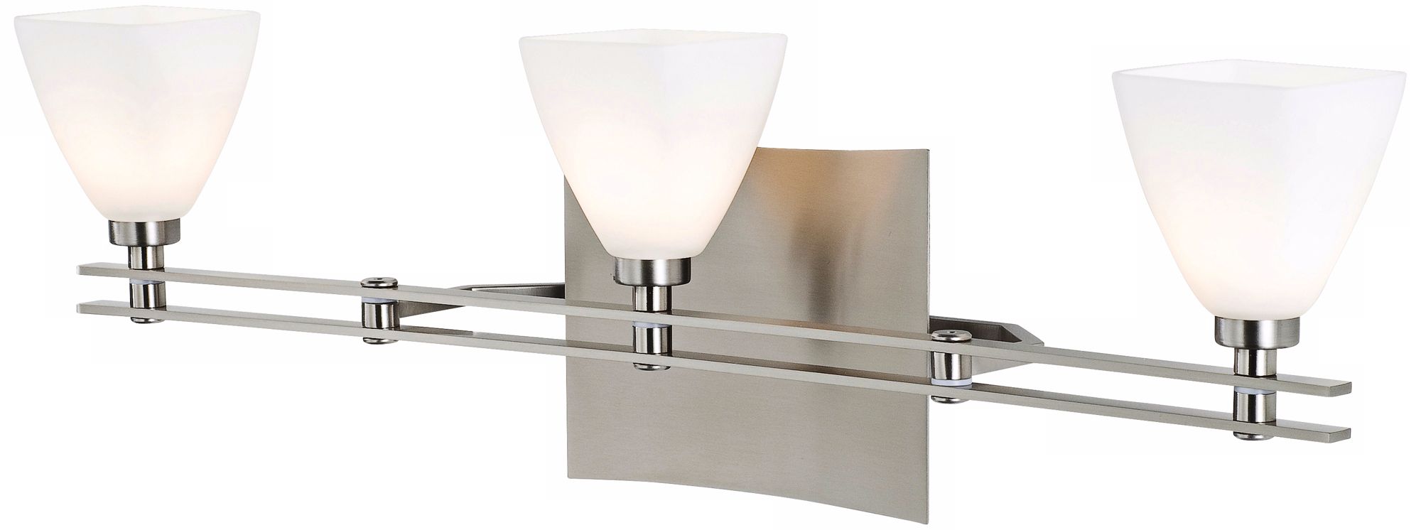 Holtkoetter Toronado Glass 24" Wide Nickel Bathroom Light