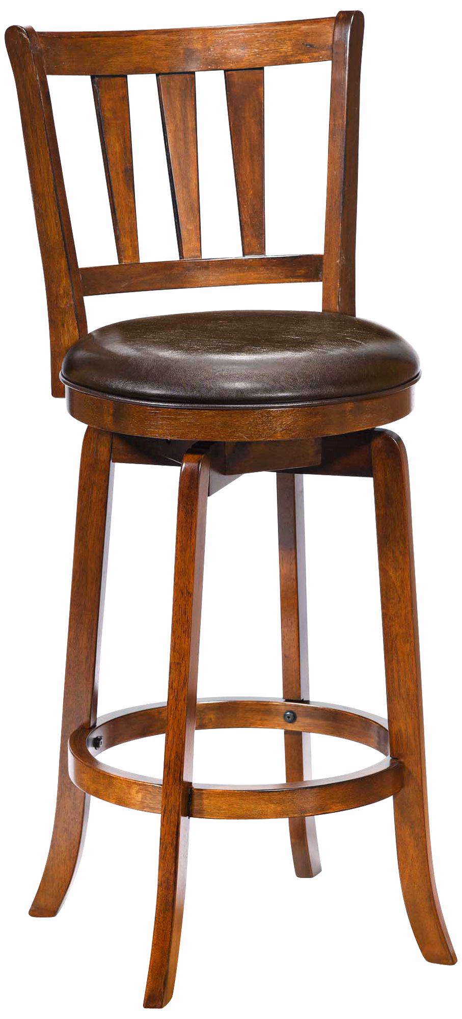 Hillsdale Presque Isle Cherry Swivel 26" High Counter Stool