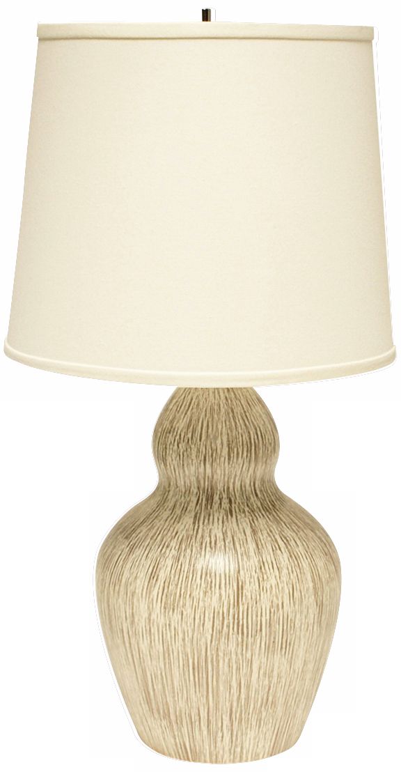 Haeger Potteries Double Gourd Wheat Grass Ceramic Table Lamp