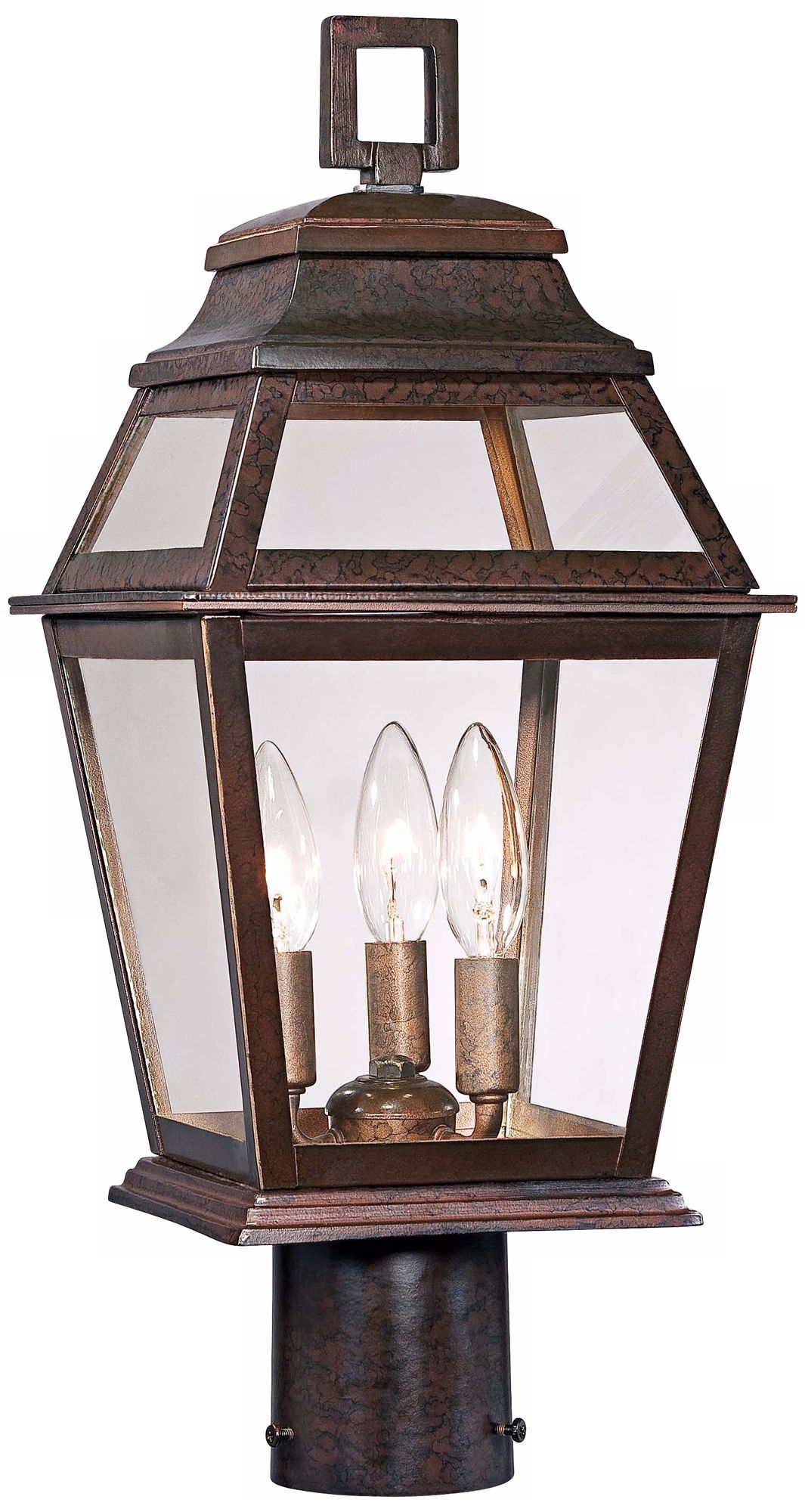 Crossroads Point 19 1/2" High Bronze Outdoor Post Light