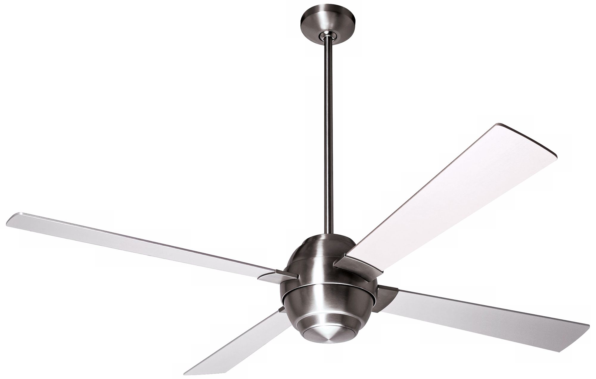 46" Modern Fan Company Gusto Bright Nickel Ceiling Fan