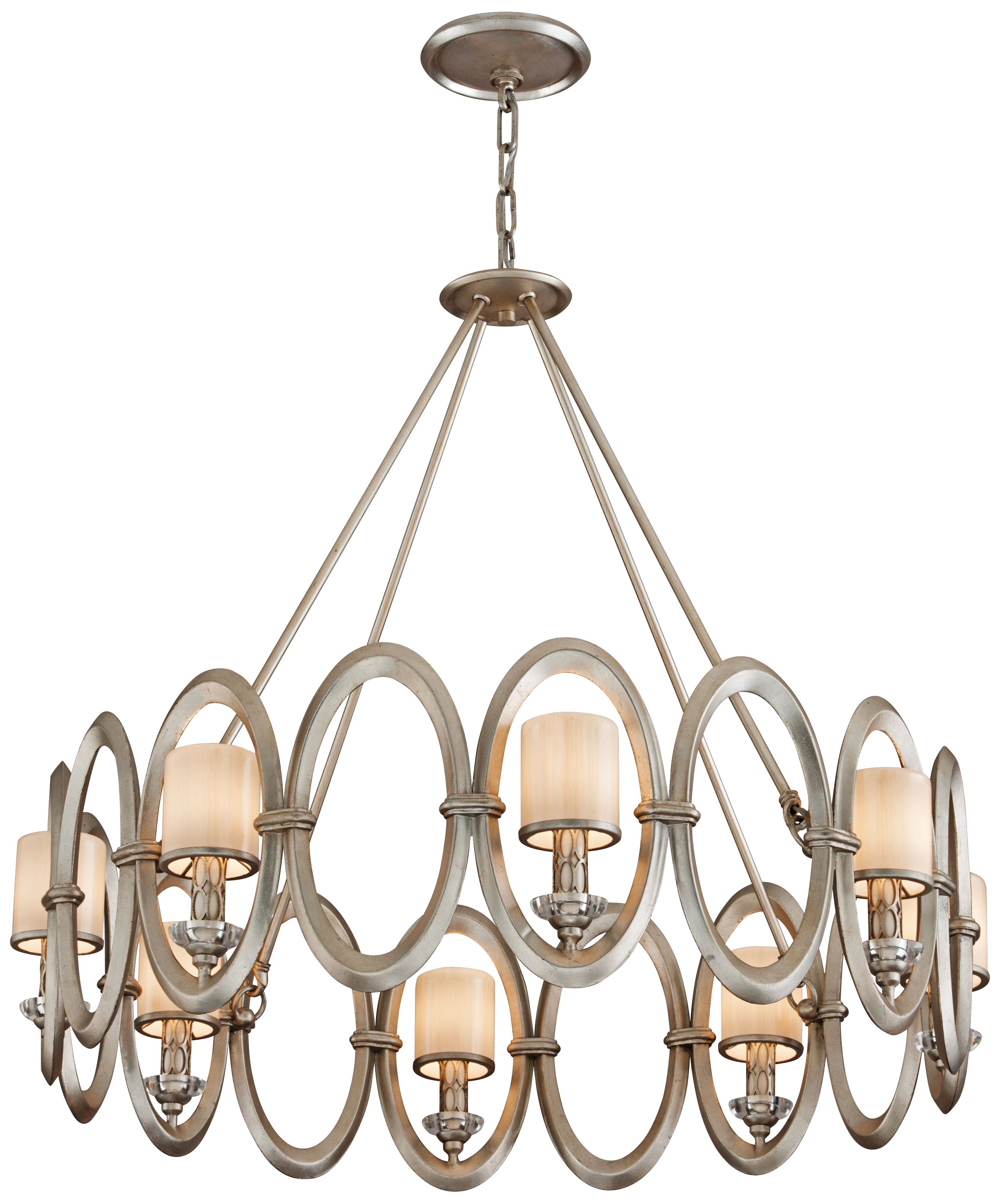 Corbett Embrace 32 1/4" Wide Silver Leaf Pendant Chandelier