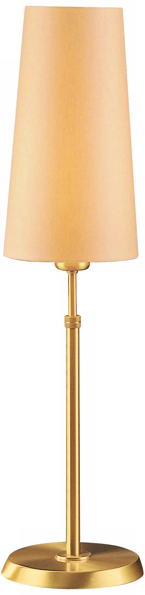 Holtkoetter Brushed Brass Lamp with Slim Kupfer Shade