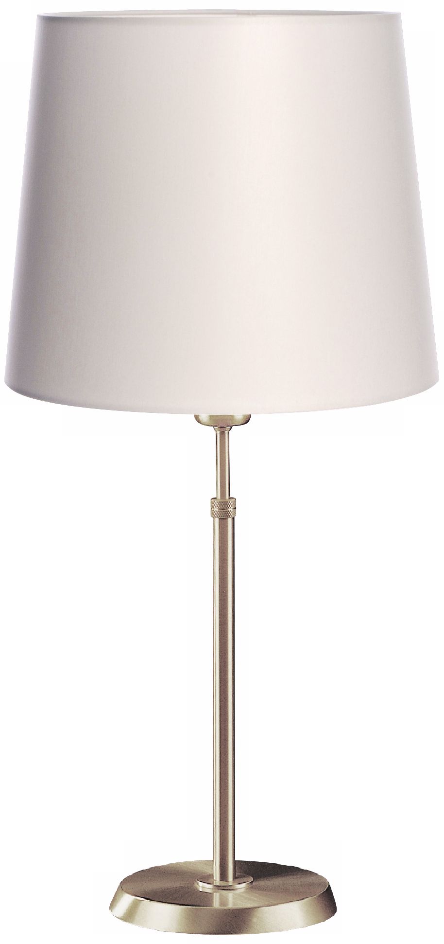 Holtkoetter Satin Nickel Lamp with Satin White Shade