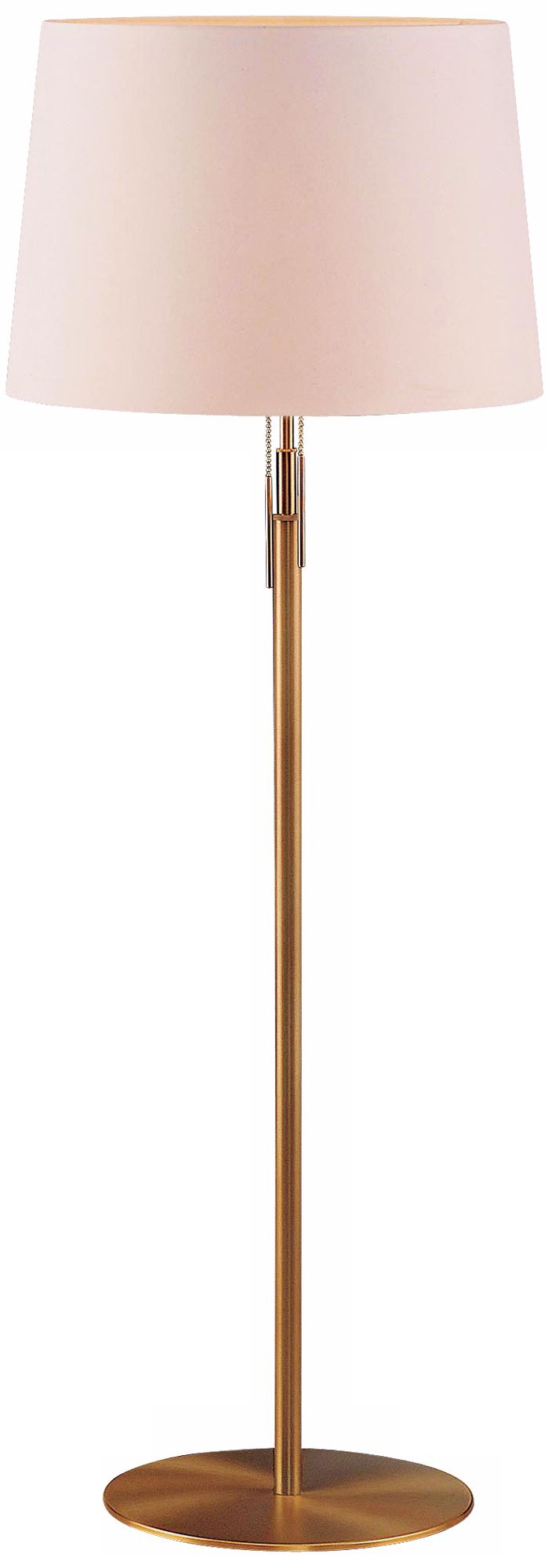 Antique Brass Satin White Illuminator Holtkoetter Floor Lamp