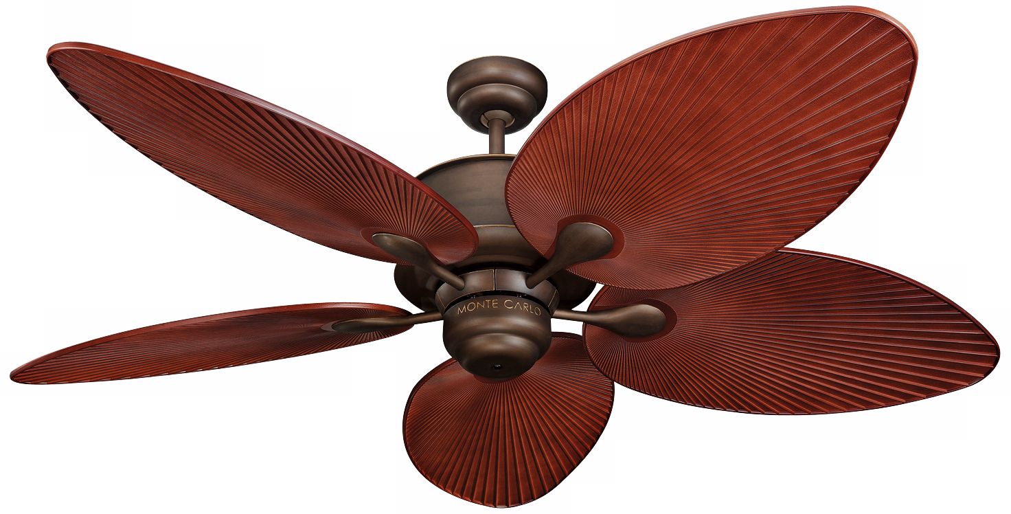 56" Monte Carlo Vera Cruz Roman Bronze Outdoor Ceiling Fan