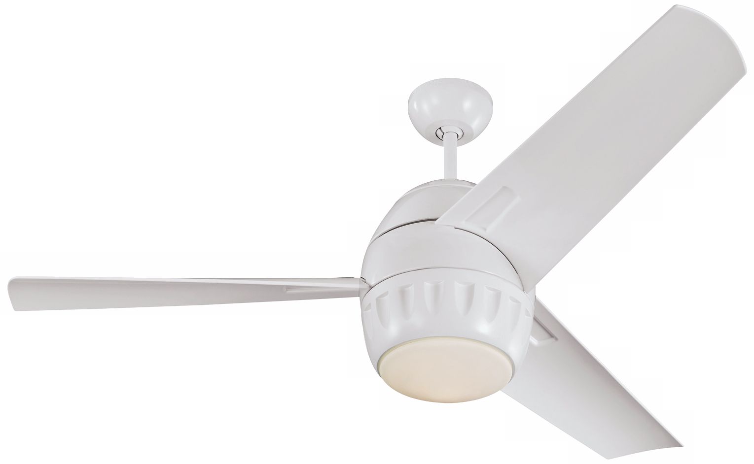 52" Monte Carlo Lunar White Finish Ceiling Fan