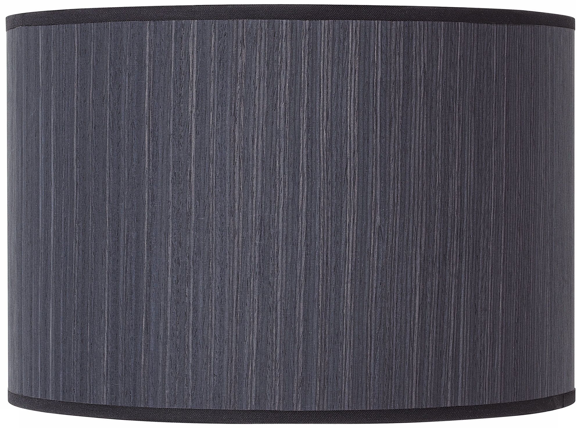 Lights Up! Ebony Wood Veneer Lamp Shade 14x14x10 (Spider)