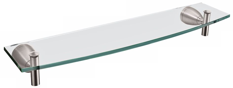 Gatco Avenue Satin Nickel 20" Wide Glass Shelf