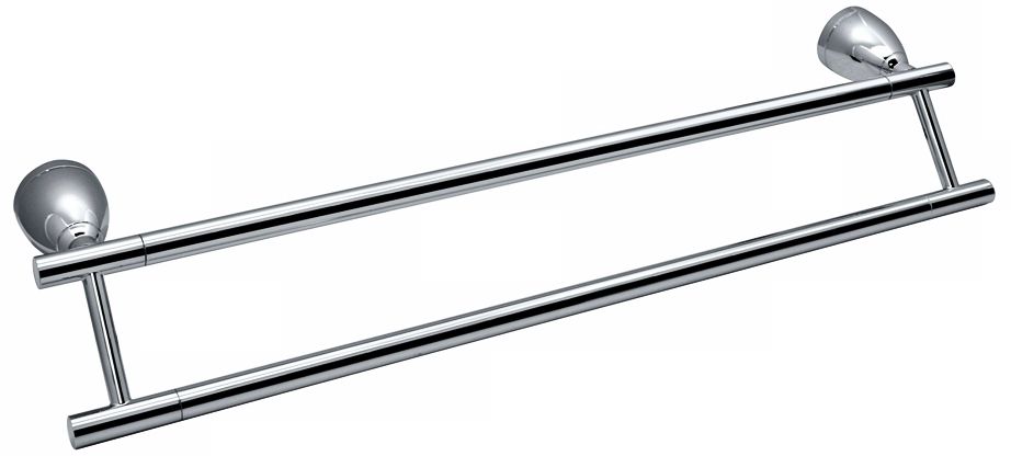 Gatco Avenue Chrome 24" Wide Double Towel Bar