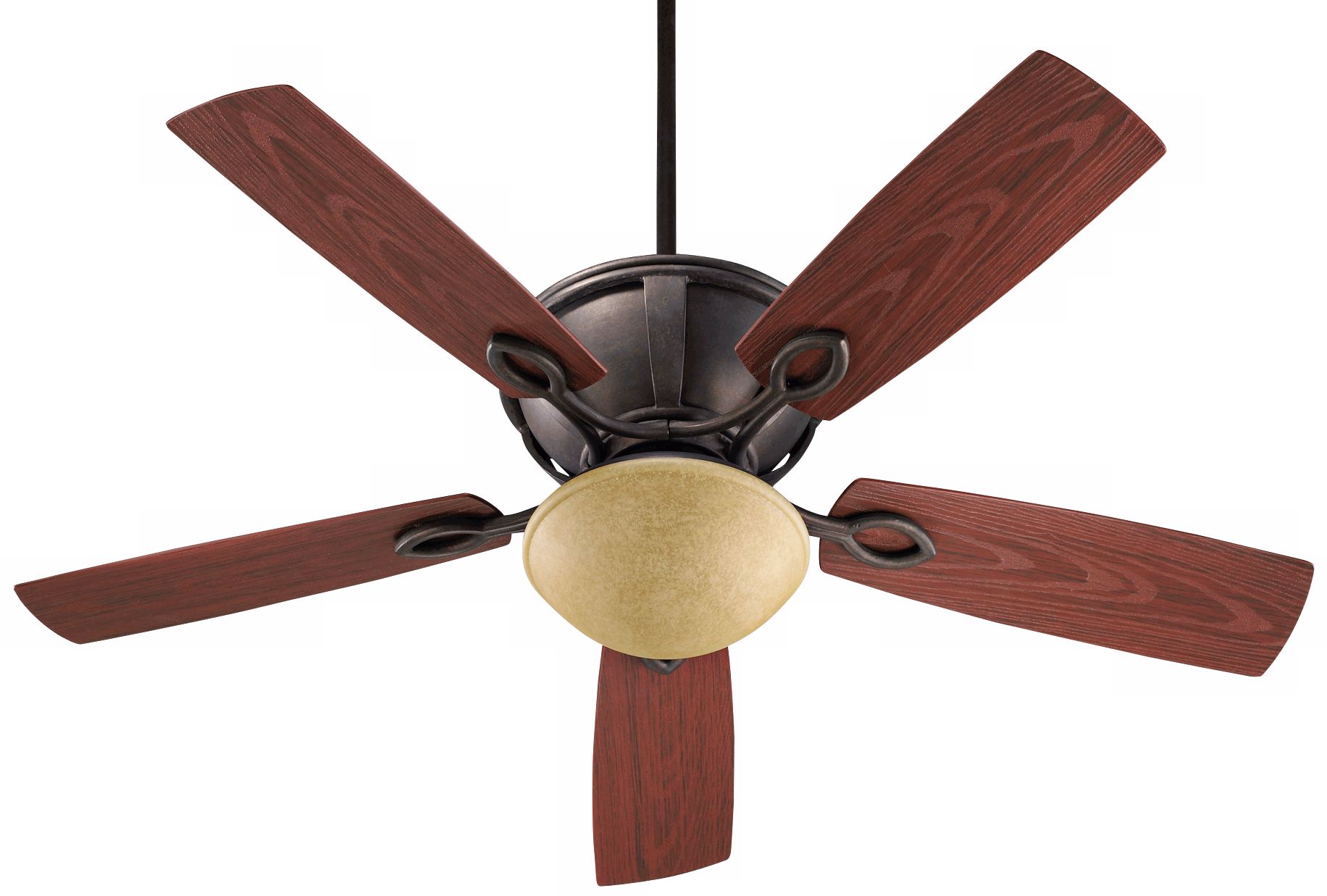 52" Quorum Stanton Sienna Patio Ceiling Fan with Light Kit