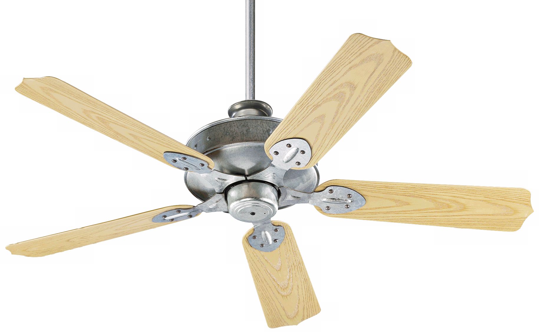 52" Quorum Hudson Galvanized Patio Ceiling Fan
