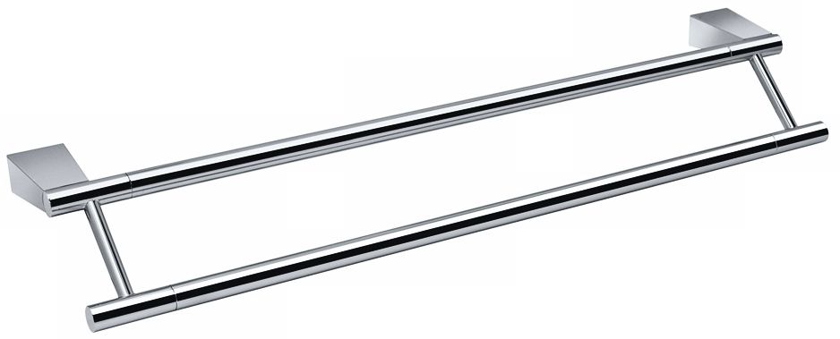 Gatco Bleu Chrome 24" Wide Double Towel Bar
