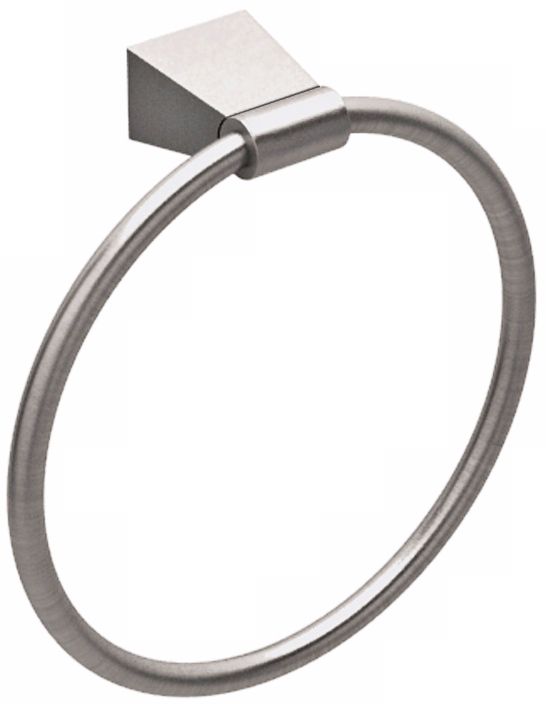 Gatco Bleu Satin Nickel Towel Ring