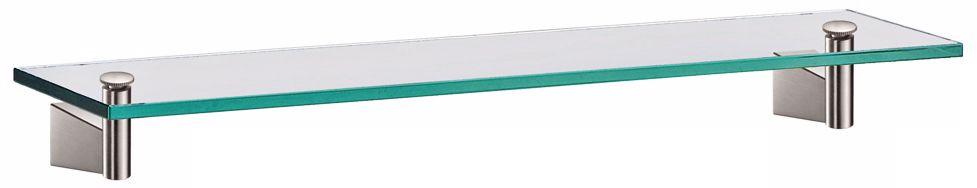 Gatco Bleu Satin Nickel 20" Wide Glass Shelf
