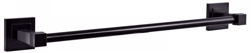 Gatco Brooklyn Matte Black 24" Wide Towel Bar