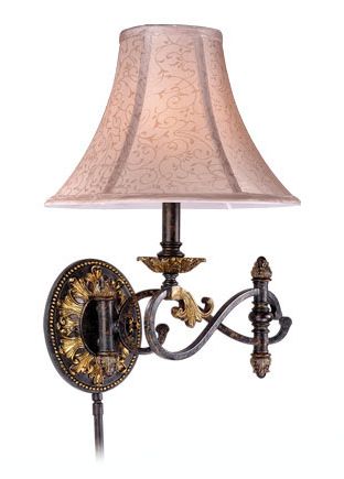 Caesar 15" High Traditional Swing Arm Wall Lamp