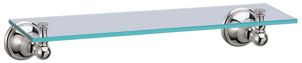 Gatco Laurel Avenue Polished Nickel 20" Wide Glass Shelf