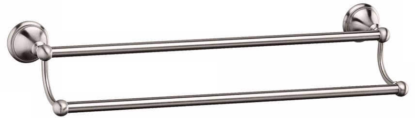 Gatco Laurel Avenue Satin Nickel 24" Double Towel Bar
