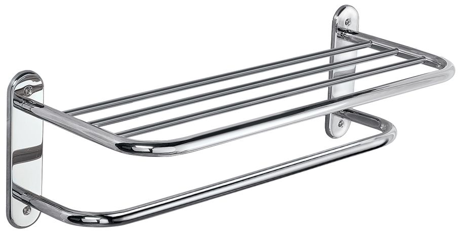 Gatco Chrome 26 1/2" Wide Spa Towel Rack with Bar