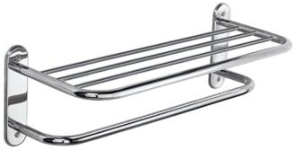 Gatco Chrome 26 12 Wide Spa Towel Rack with Bar U6249