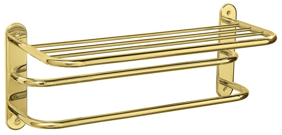 Gatco Polished Brass 26 1/2" Wide 2-Bar Spa Towel Rack