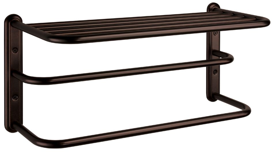 Gatco Bronze Finish 20" Wide Spa 2-Bar Towel Rack
