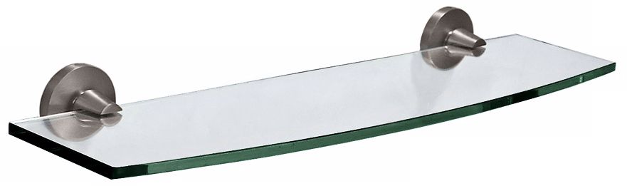 Gatco Max Satin Nickel 20" Wide Glass Shelf