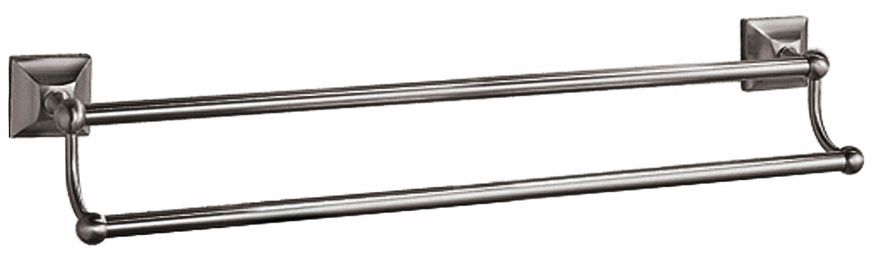 Gatco Meridian Satin Nickel Double-Bar Towel Rack