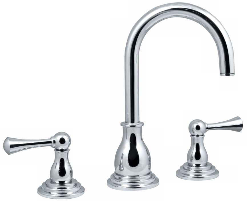 Gatco Marina 8" Wide Chrome Bathroom Faucet