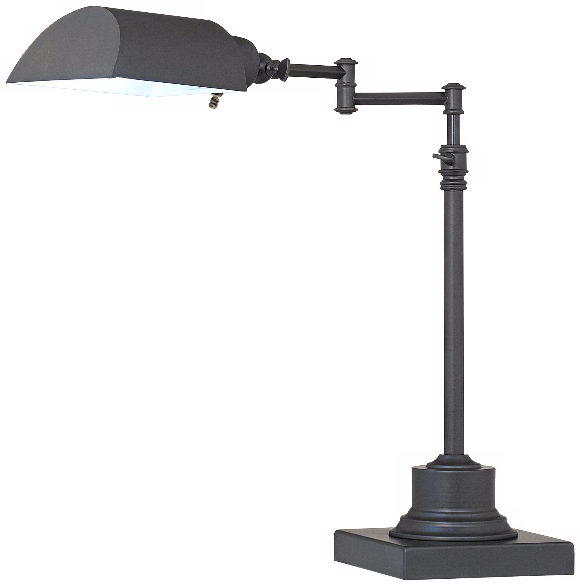 OTT-LITE Dakota Antique Bronze Swing Arm Desk Lamp
