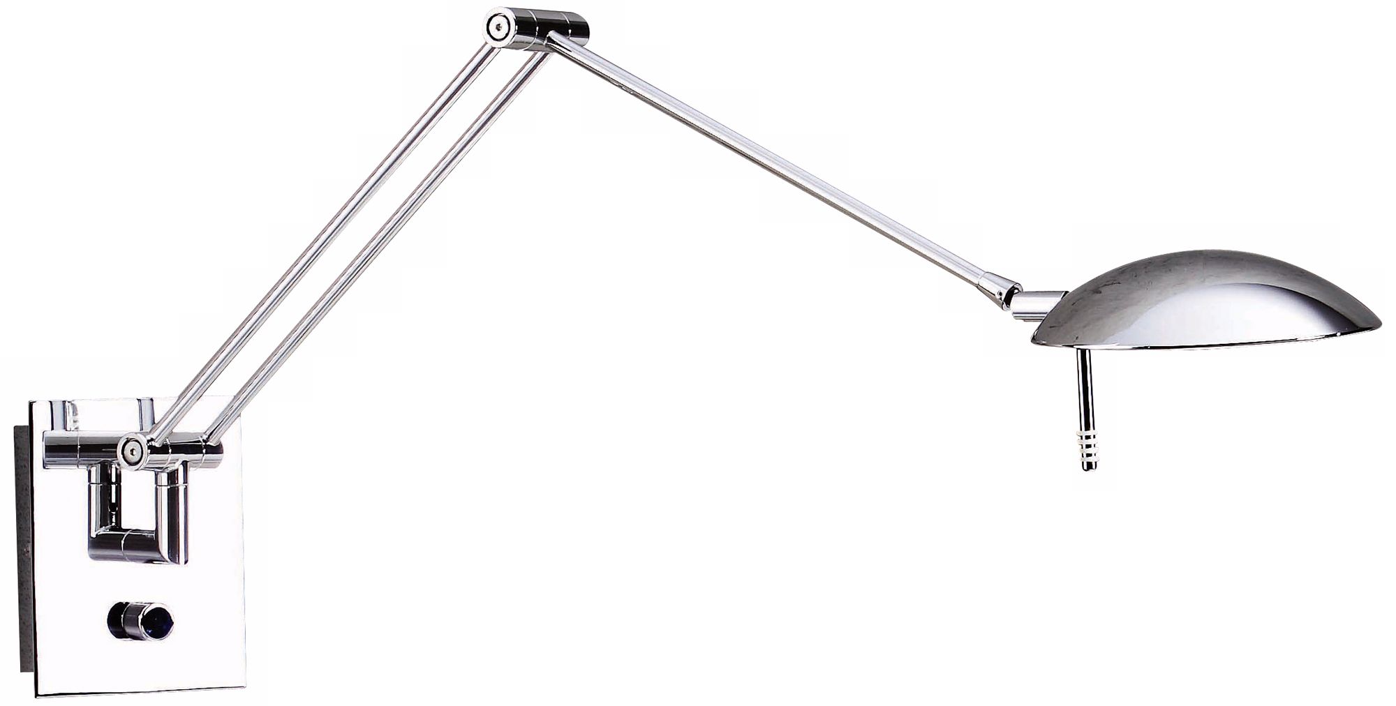 Holtkoetter Bernie Turbo Series Chrome Swing Arm Wall Lamp