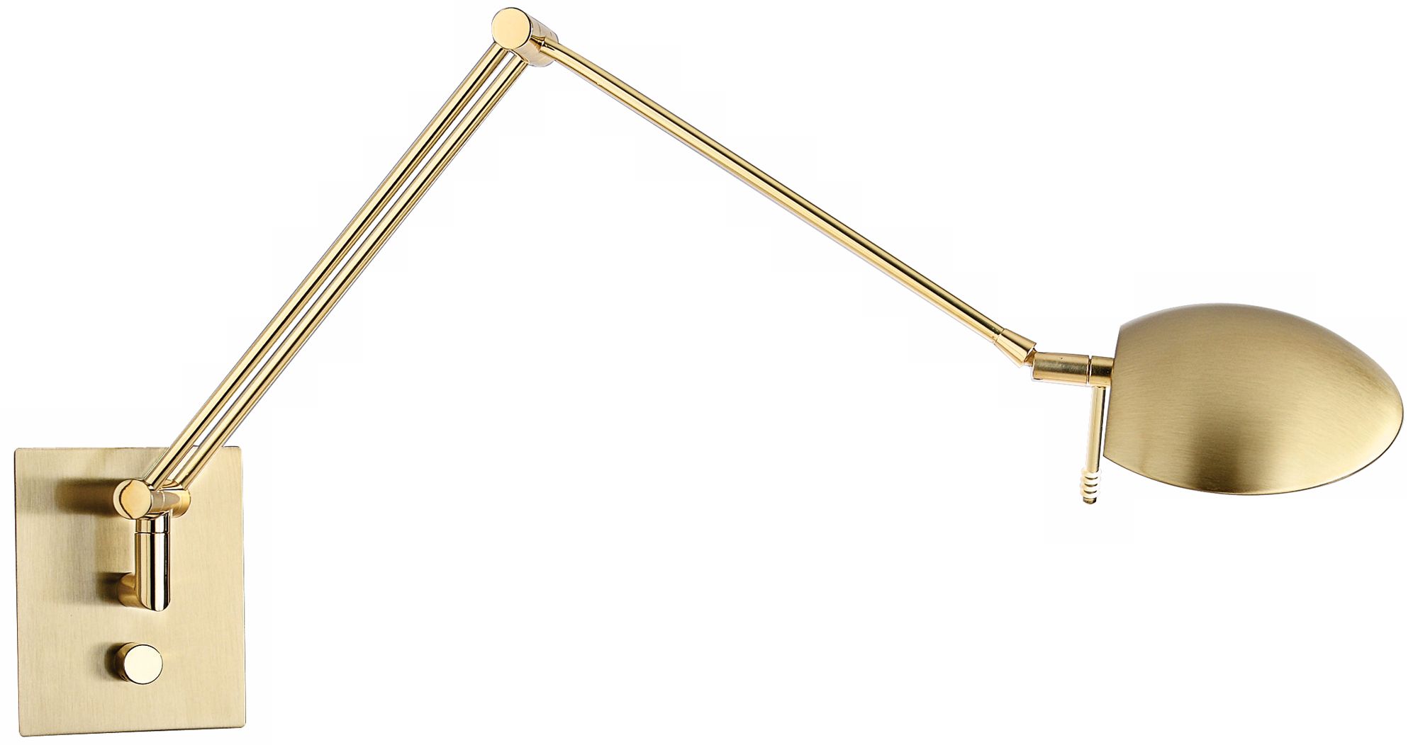 Holtkoetter Bernie Turbo Series Brass Swing Arm Wall Lamp