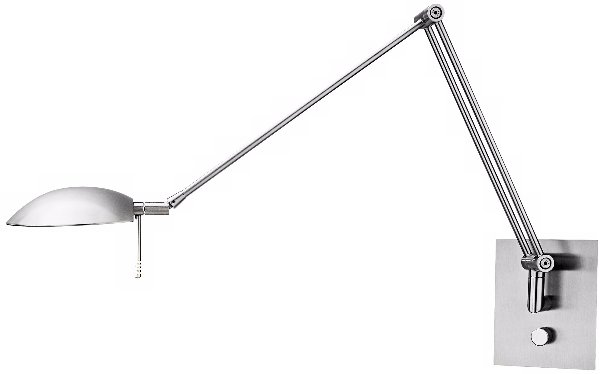 Holtkoetter Bernie Turbo Series Nickel Swing Arm Wall Lamp