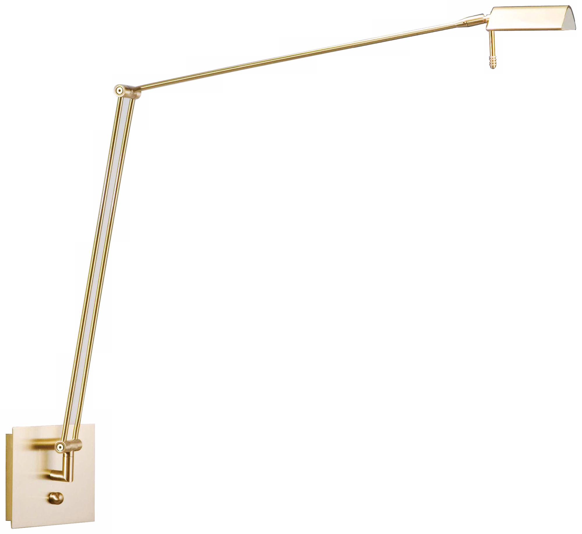 Holtkoetter Bernie Series Brass Extended Reach Wall Lamp