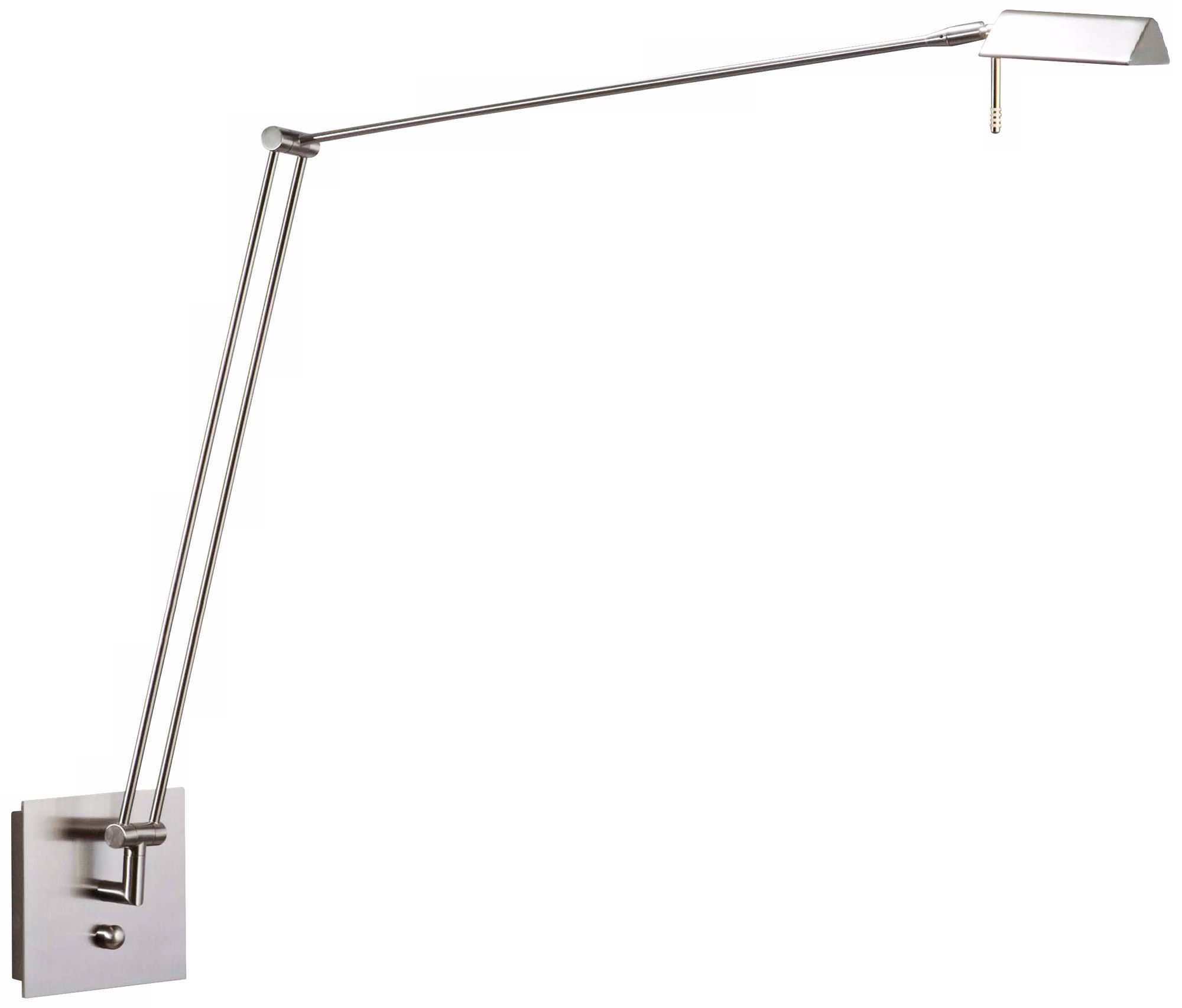 Holtkoetter Bernie Series Nickel Extended Reach Wall Lamp