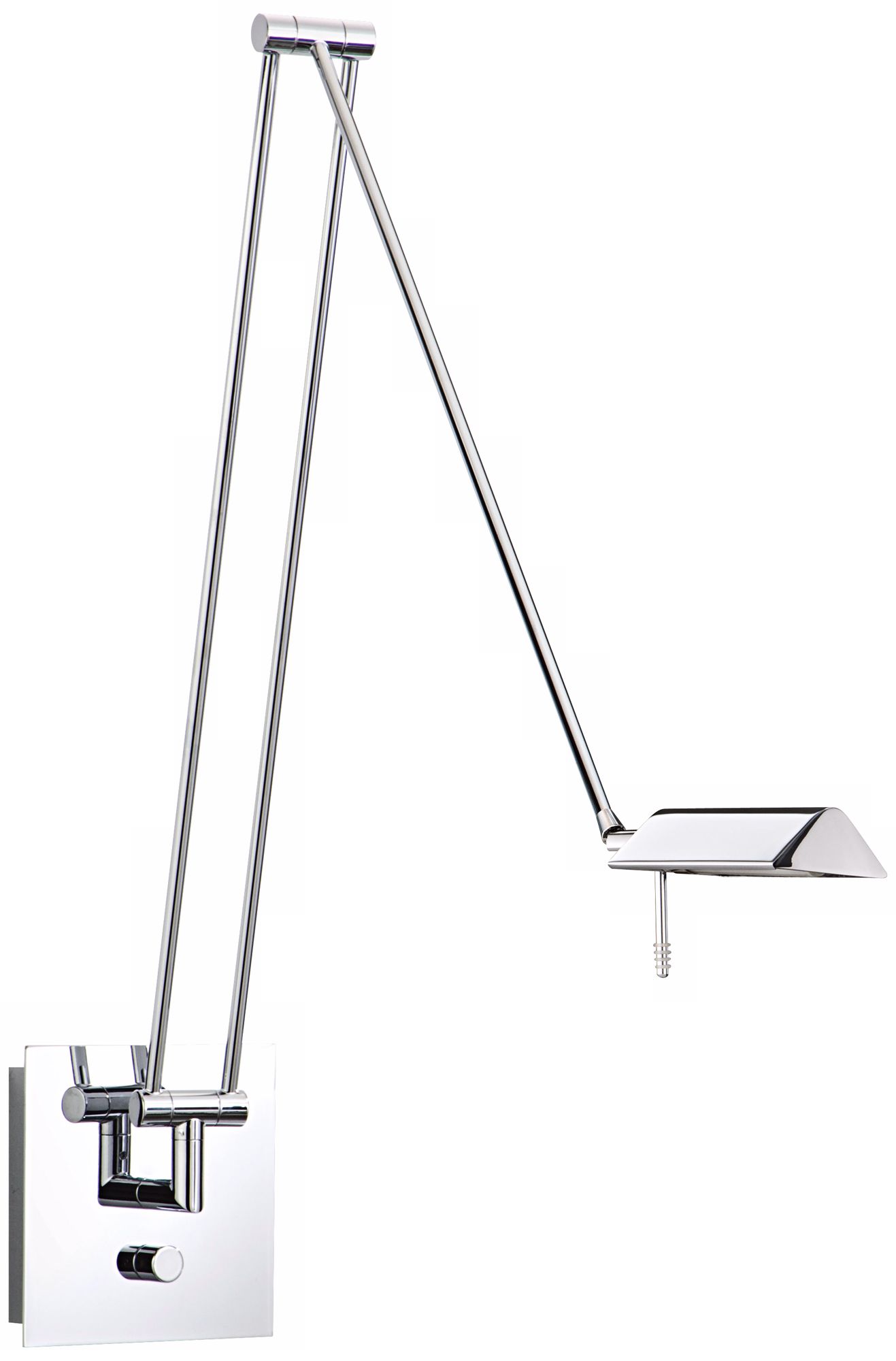 Holtkoetter Bernie Series Chrome Extended Reach Wall Lamp
