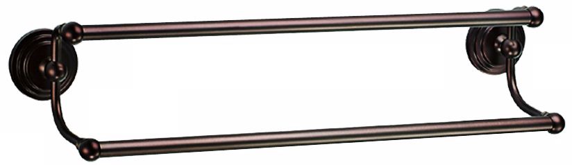 Gatco Marina 24" Wide Bronze Double Towel Bar
