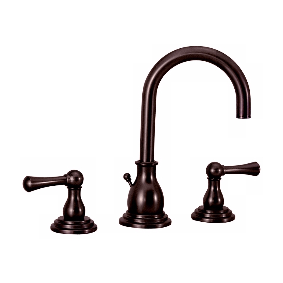 Gatco Marina 8" Wide Bronze Bathroom Faucet   #U6503