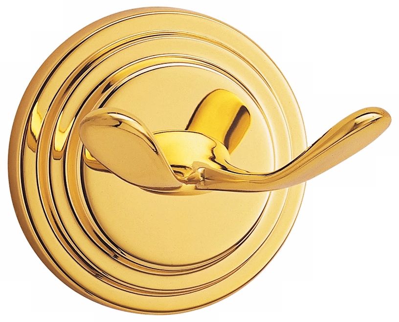 Gatco Marina Twin Prong Brass Wall Hook