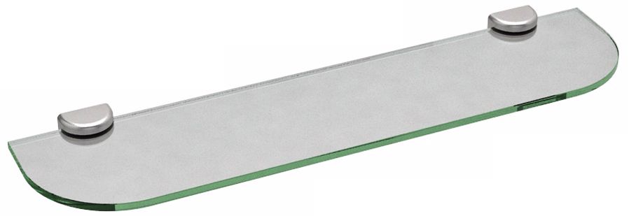 Gatco Hotel Vogue Satin Nickel 24 Wide Glass Wall Shelf U6517