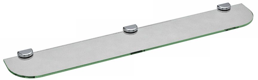 Gatco Hotel Vogue Chrome 36 Wide Glass Wall Shelf U6518