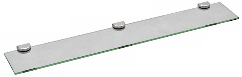 Gatco Hotel Vogue Square Satin Nickel 36" Glass Wall Shelf